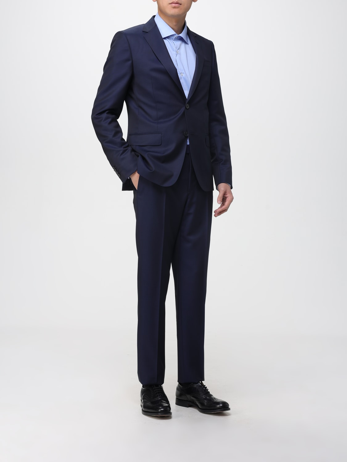 ZEGNA SUIT: Suit men Zegna, Navy - Img 2