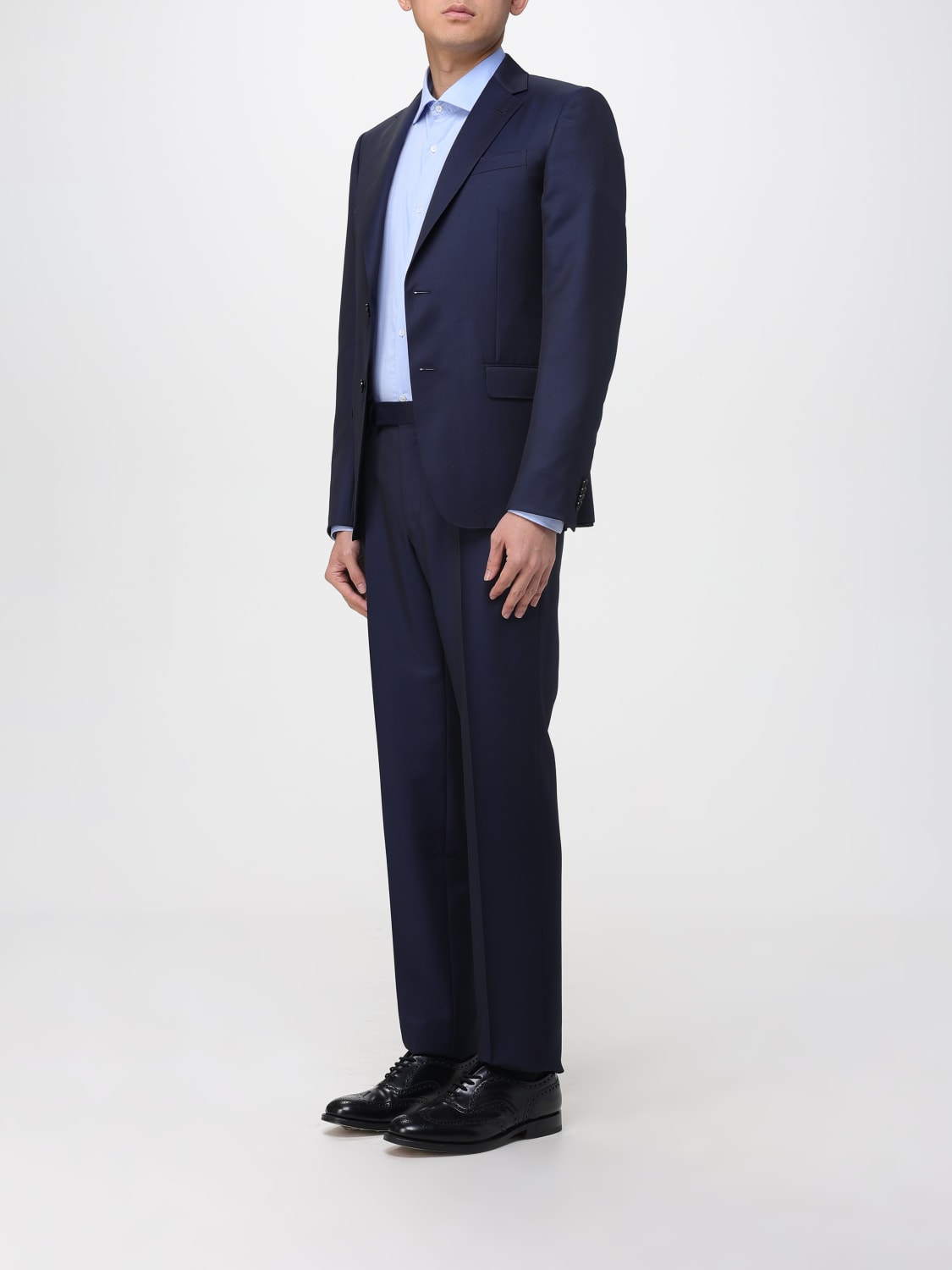 ZEGNA SUIT: Suit men Zegna, Navy - Img 4