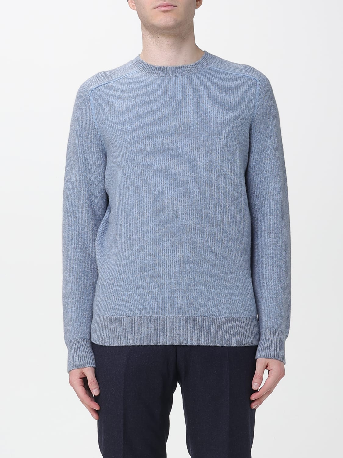 ZEGNA SWEATER: Sweater men Zegna, Gnawed Blue - Img 1