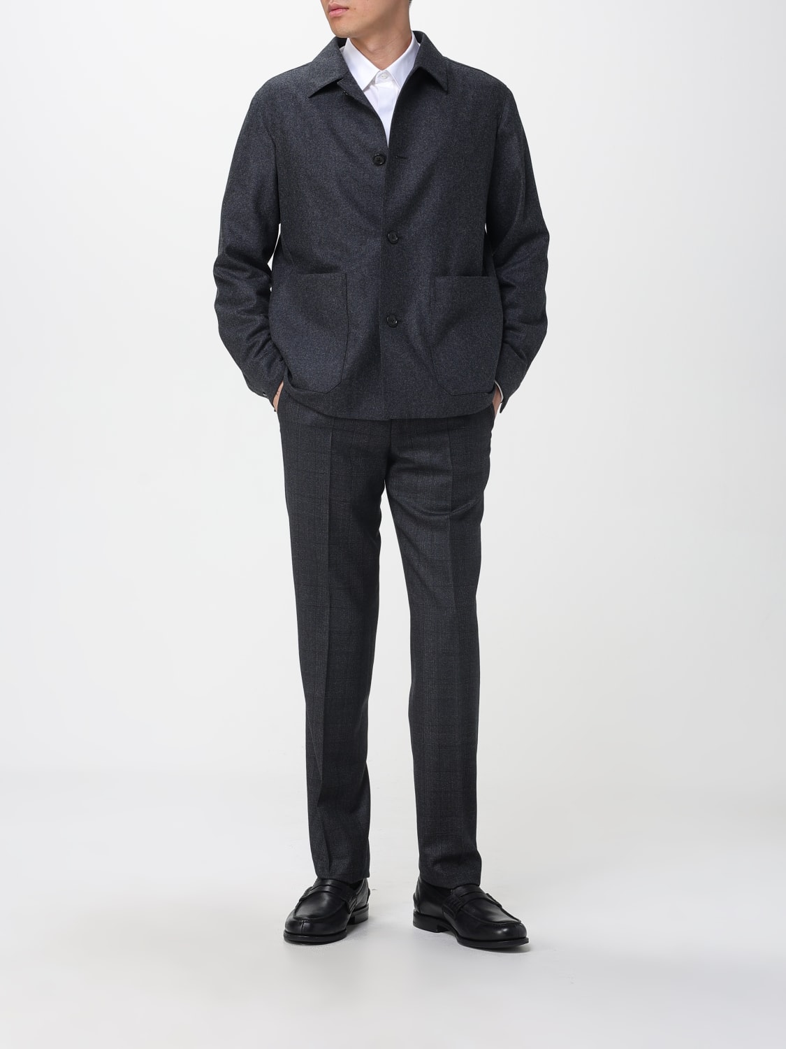 ZEGNA JACKET: Blazer men Zegna, Charcoal - Img 2