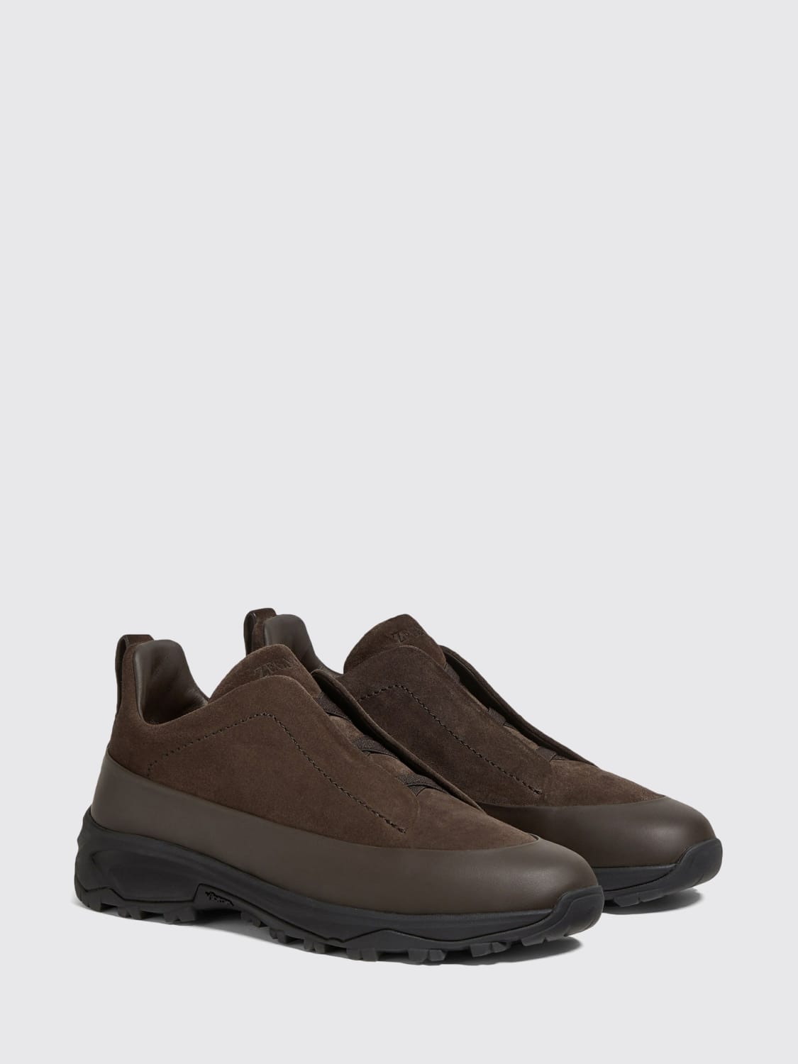 ZEGNA SNEAKERS: Sneakers men Zegna, Brown - Img 2
