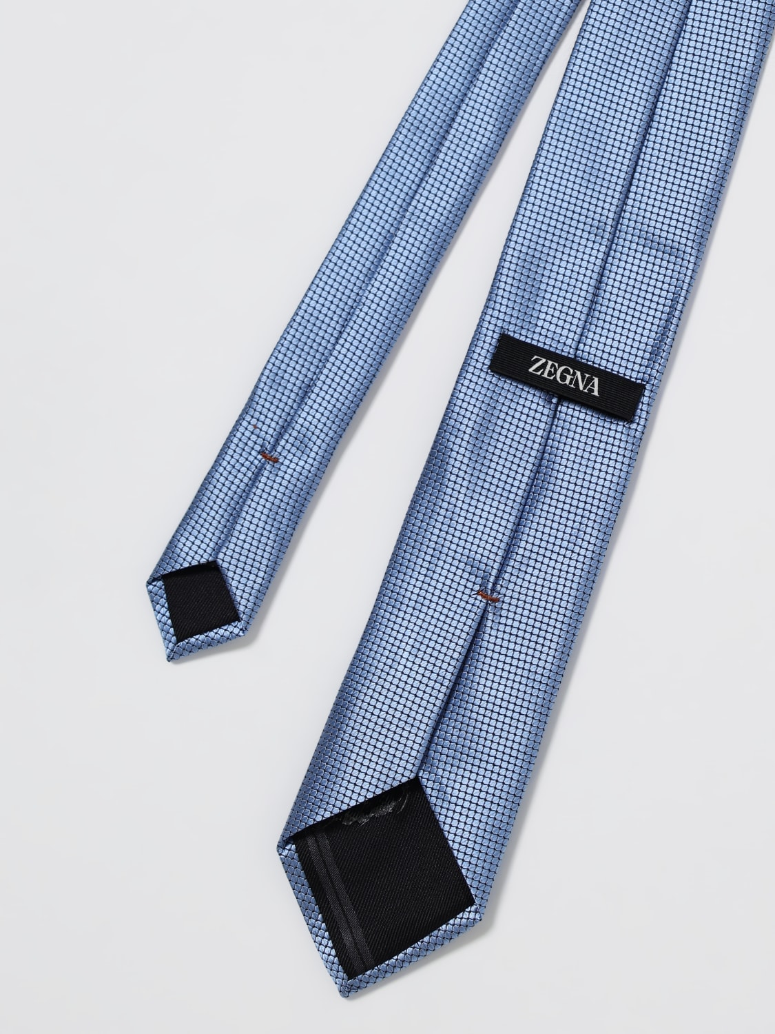ZEGNA TIE: Tie men Zegna, Gnawed Blue - Img 2
