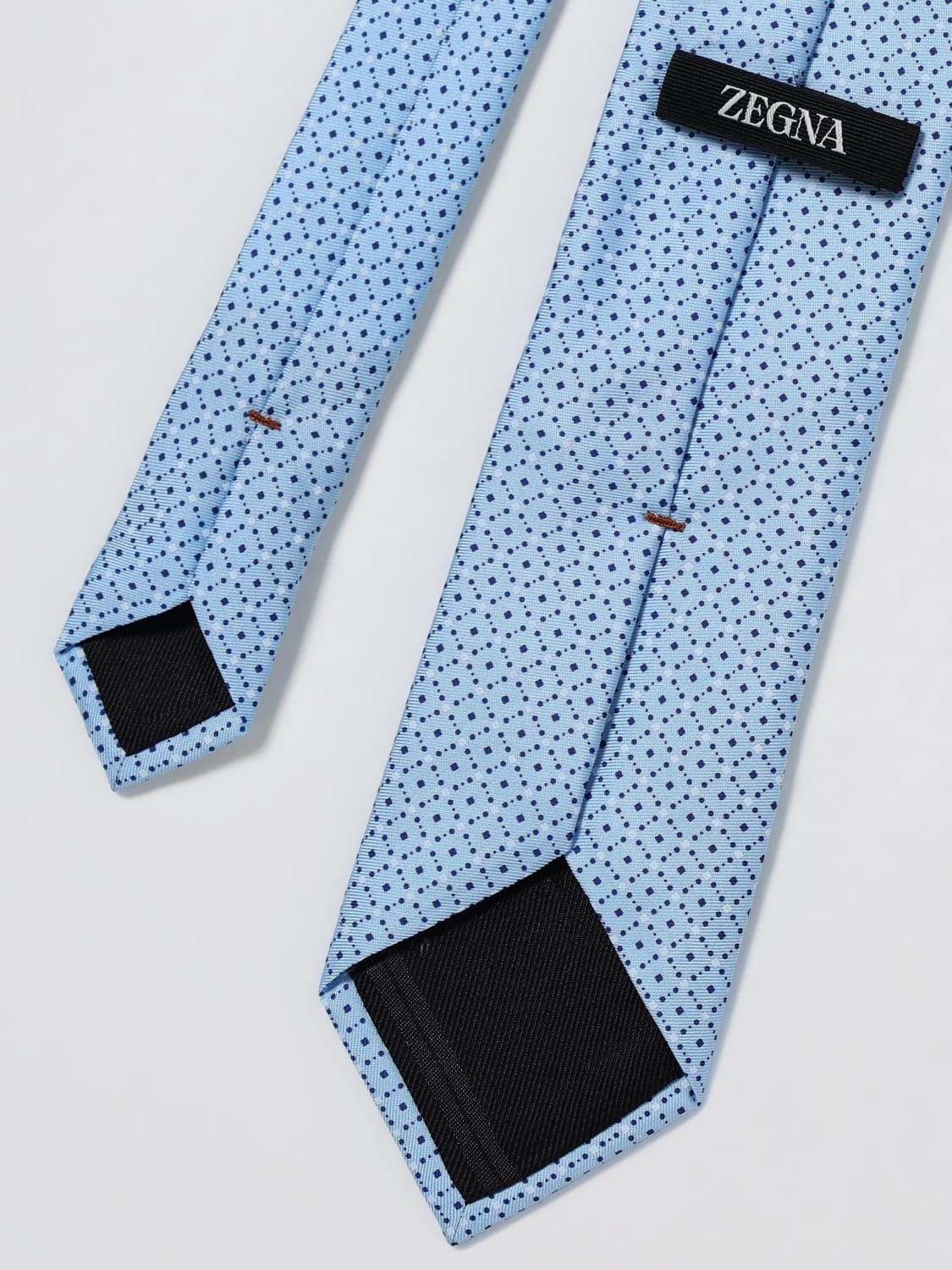 ZEGNA TIE: Tie men Zegna, Gnawed Blue - Img 2