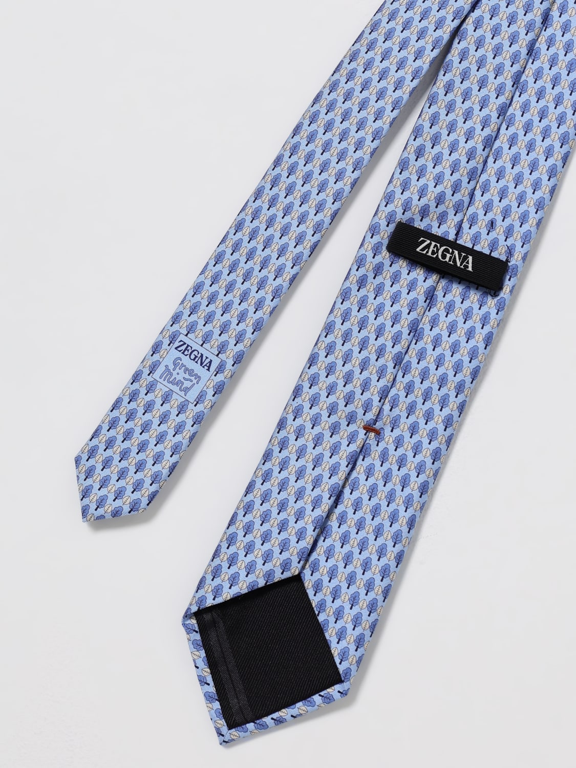 ZEGNA TIE: Tie men Zegna, Gnawed Blue - Img 2