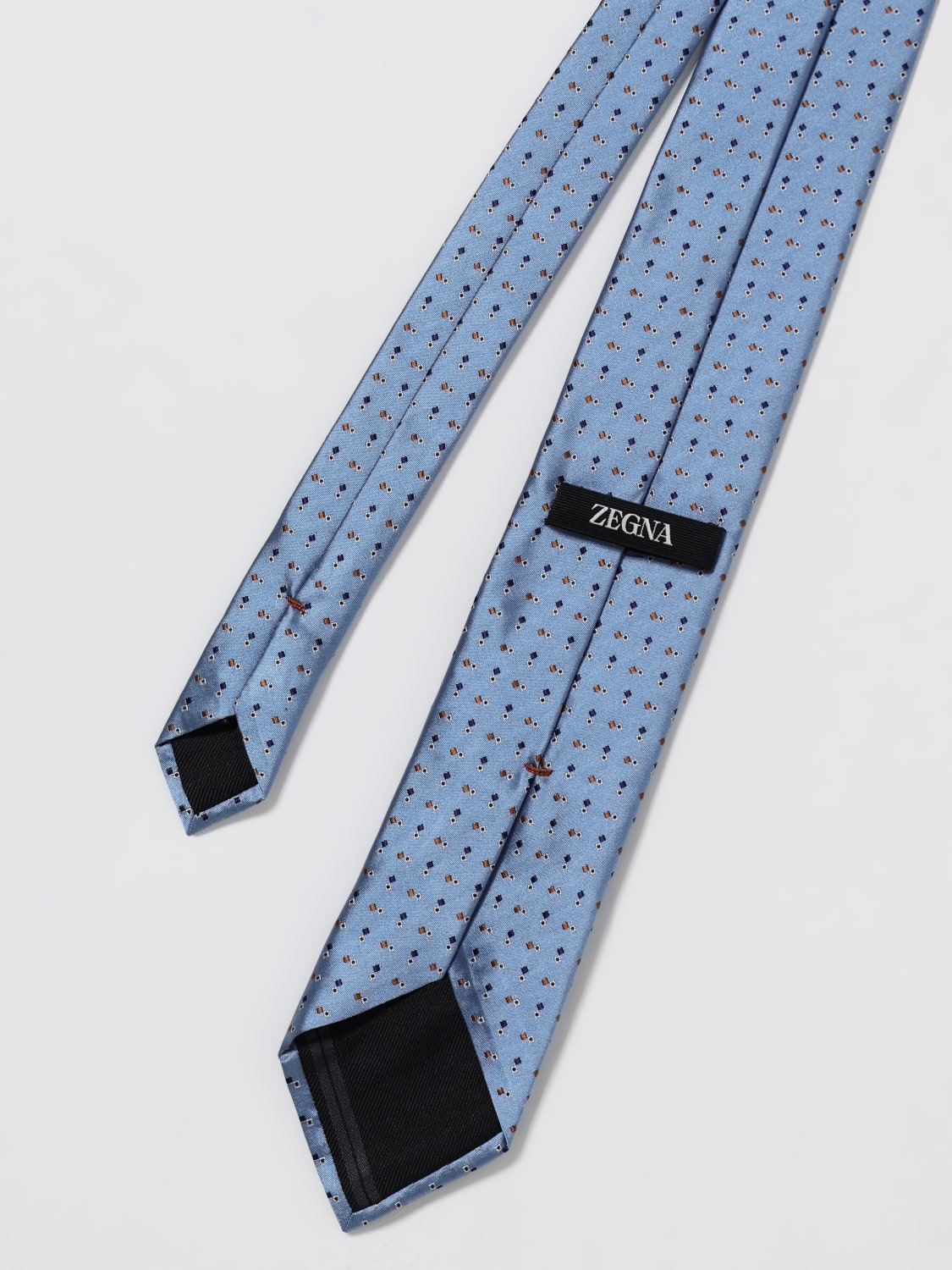 ZEGNA TIE: Tie men Zegna, Gnawed Blue - Img 2