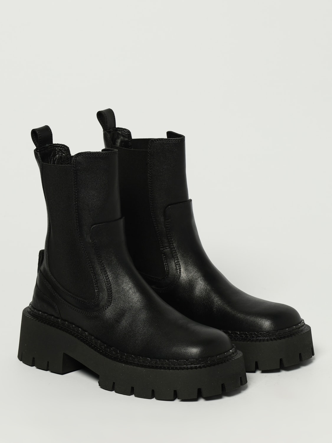 VIC MATIÉ STIVALI: Stivaletto Vic Matiè in pelle , Nero - Img 2