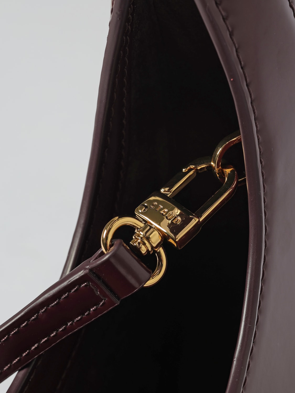 STAUD MINITASCHE: Schultertasche damen Staud, Burgunderrot - Img 3