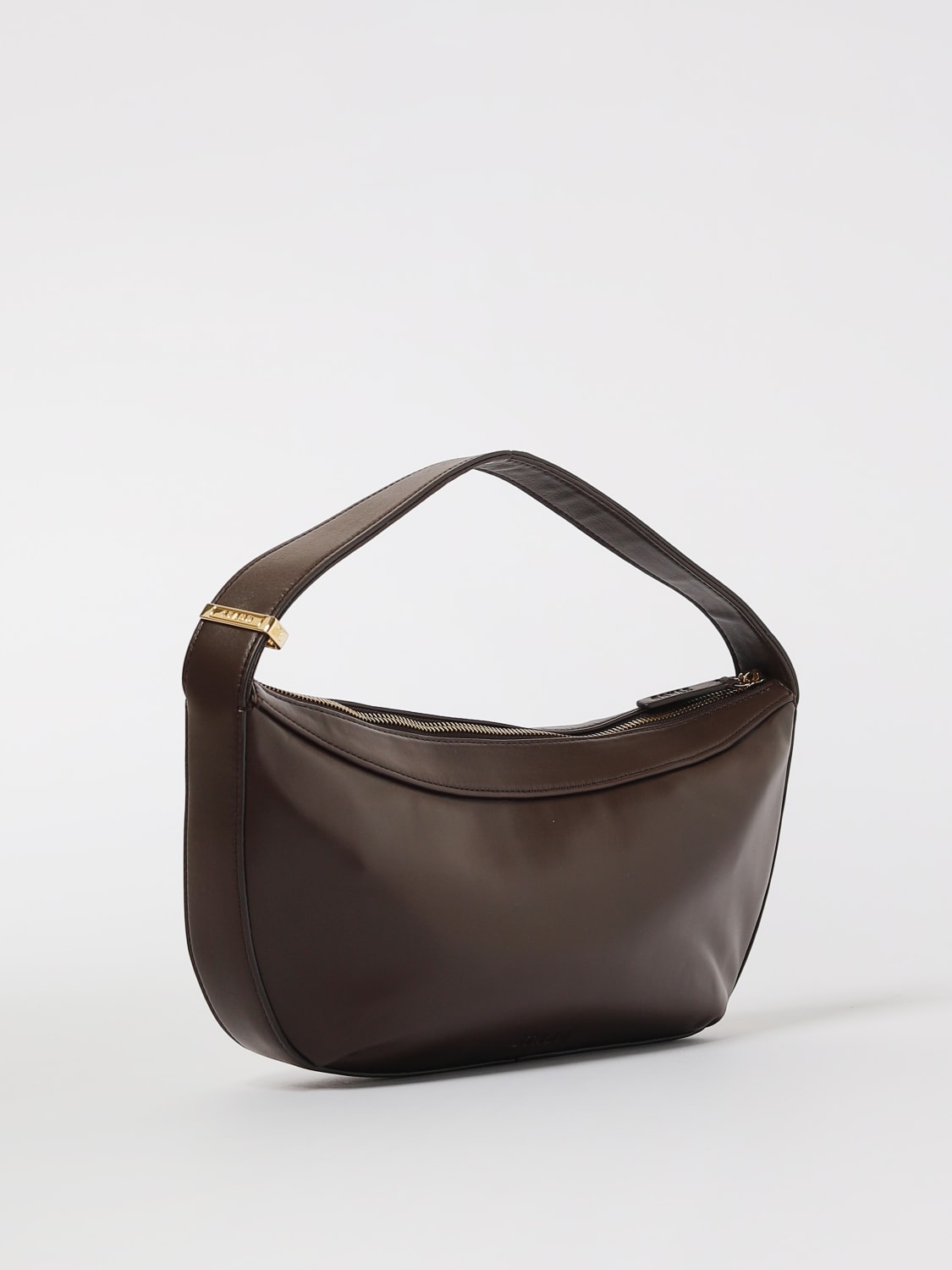 STAUD BORSA A MANO: Borsa a spalla Demy mini hobo in pelle Staud, Marrone - Img 2