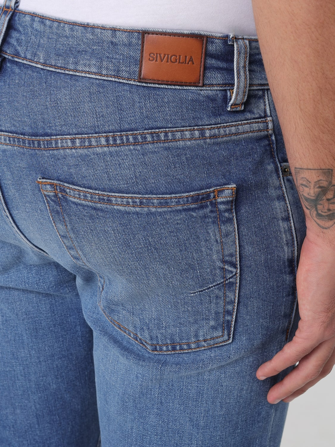 SIVIGLIA JEANS: Jeans men Siviglia, Stone Washed - Img 3