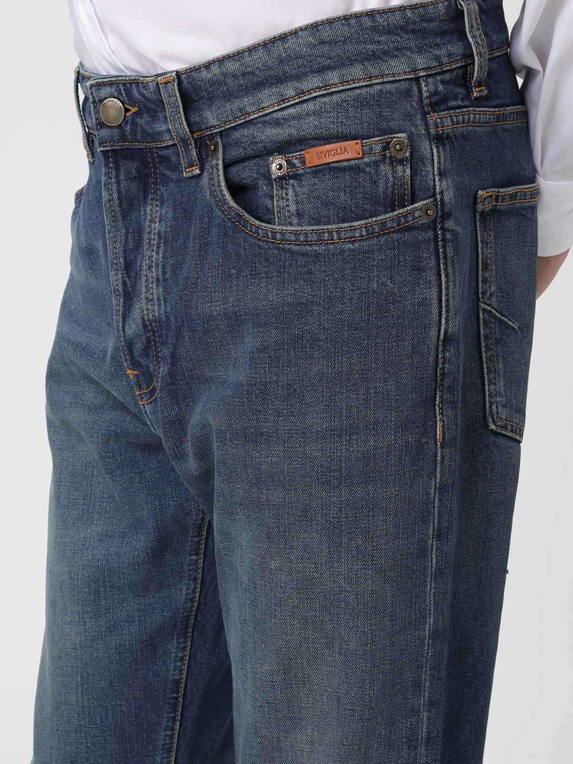 SIVIGLIA JEANS: Jeans hombre Siviglia, Denim - Img 3