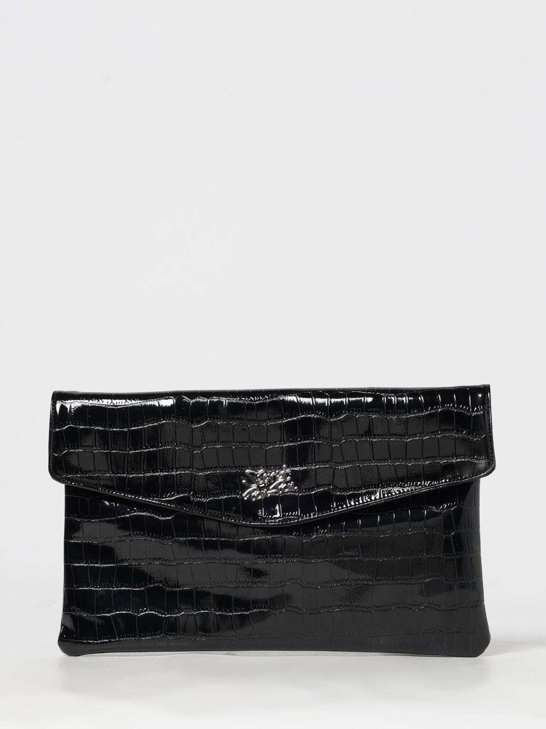 SECRET PON-PON CLUTCH: Shoulder bag woman Secret Pon-pon, Black - Img 1