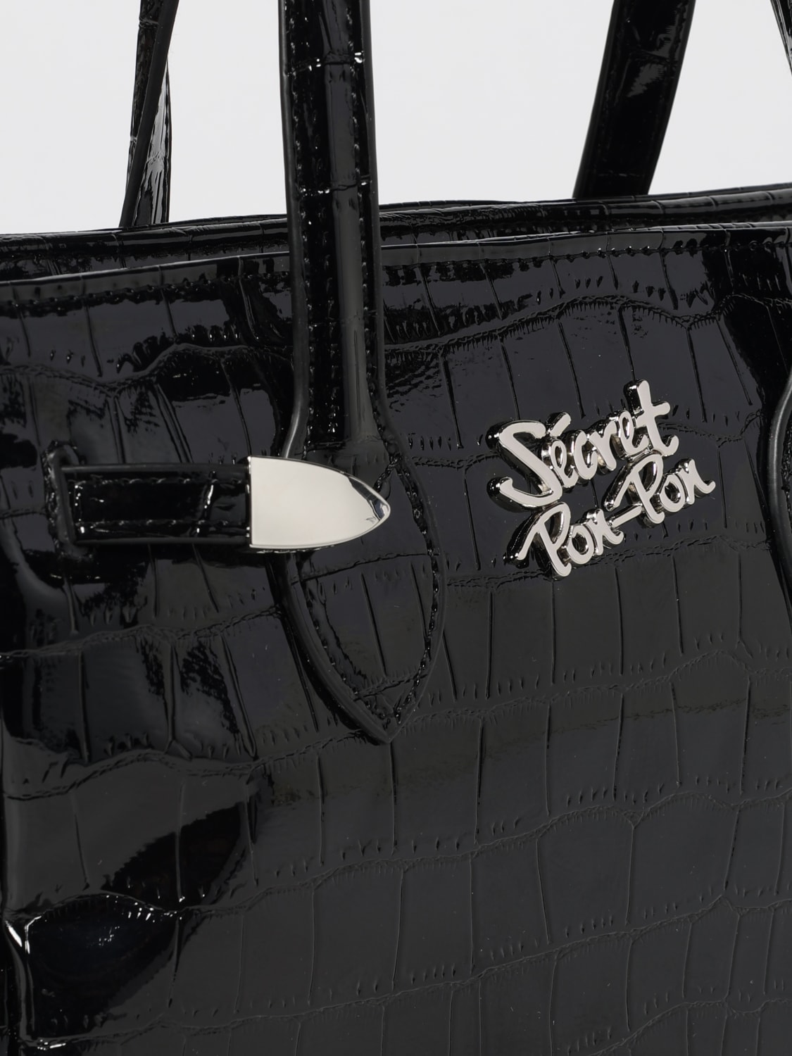 SECRET PON-PON HANDBAG: Shoulder bag woman Secret Pon-pon, Black - Img 3