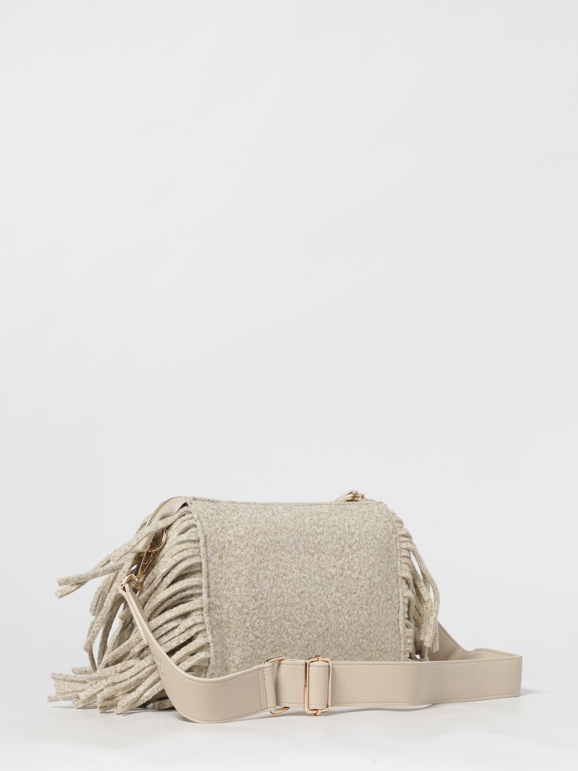 SECRET PON-PON CLUTCH: Shoulder bag woman Secret Pon-pon, Cream - Img 2