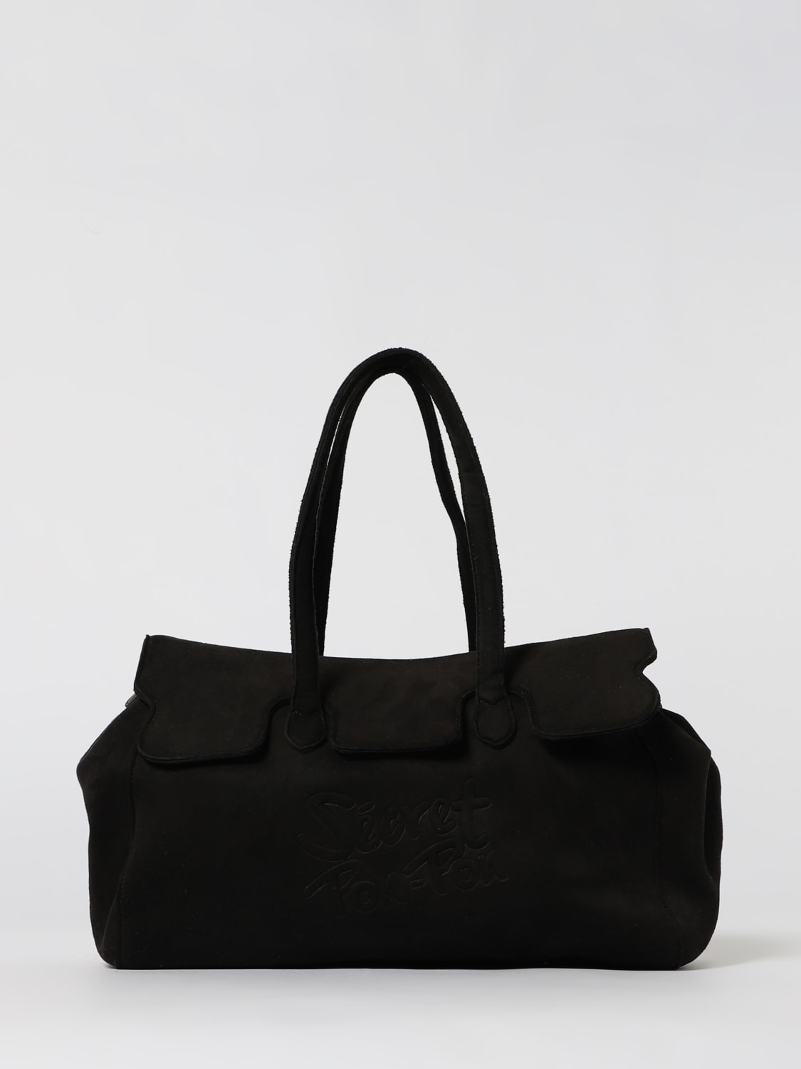 SECRET PON-PON SHOULDER BAG: Shoulder bag woman Secret Pon-pon, Black - Img 1