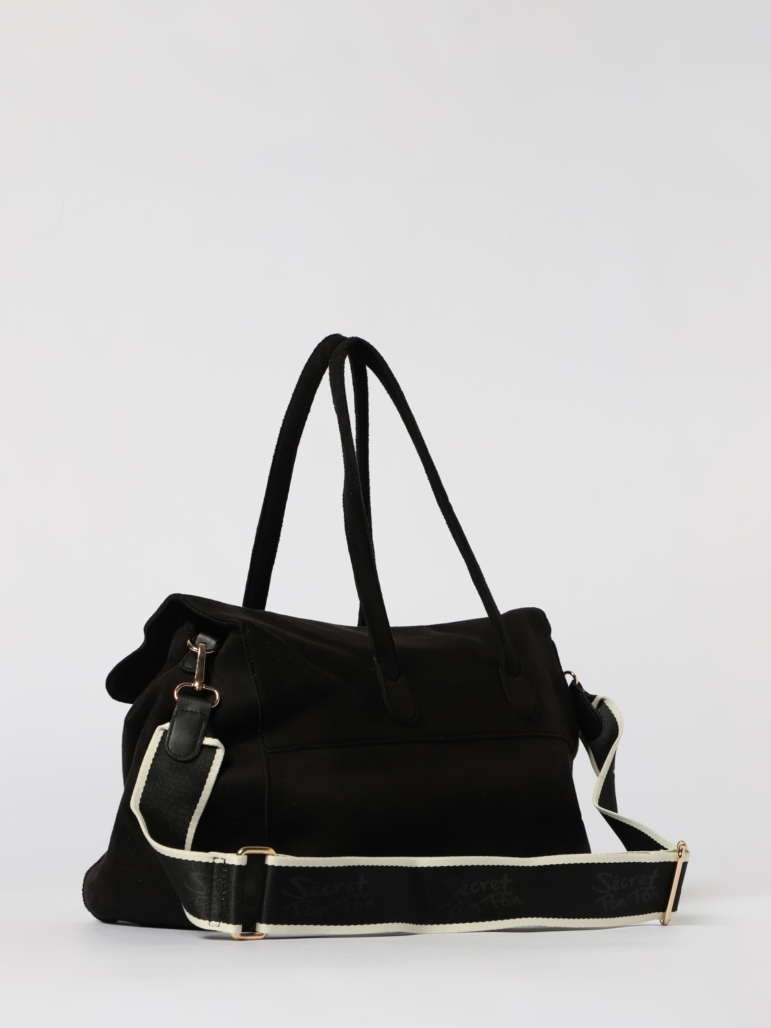 SECRET PON-PON SHOULDER BAG: Shoulder bag woman Secret Pon-pon, Black - Img 2