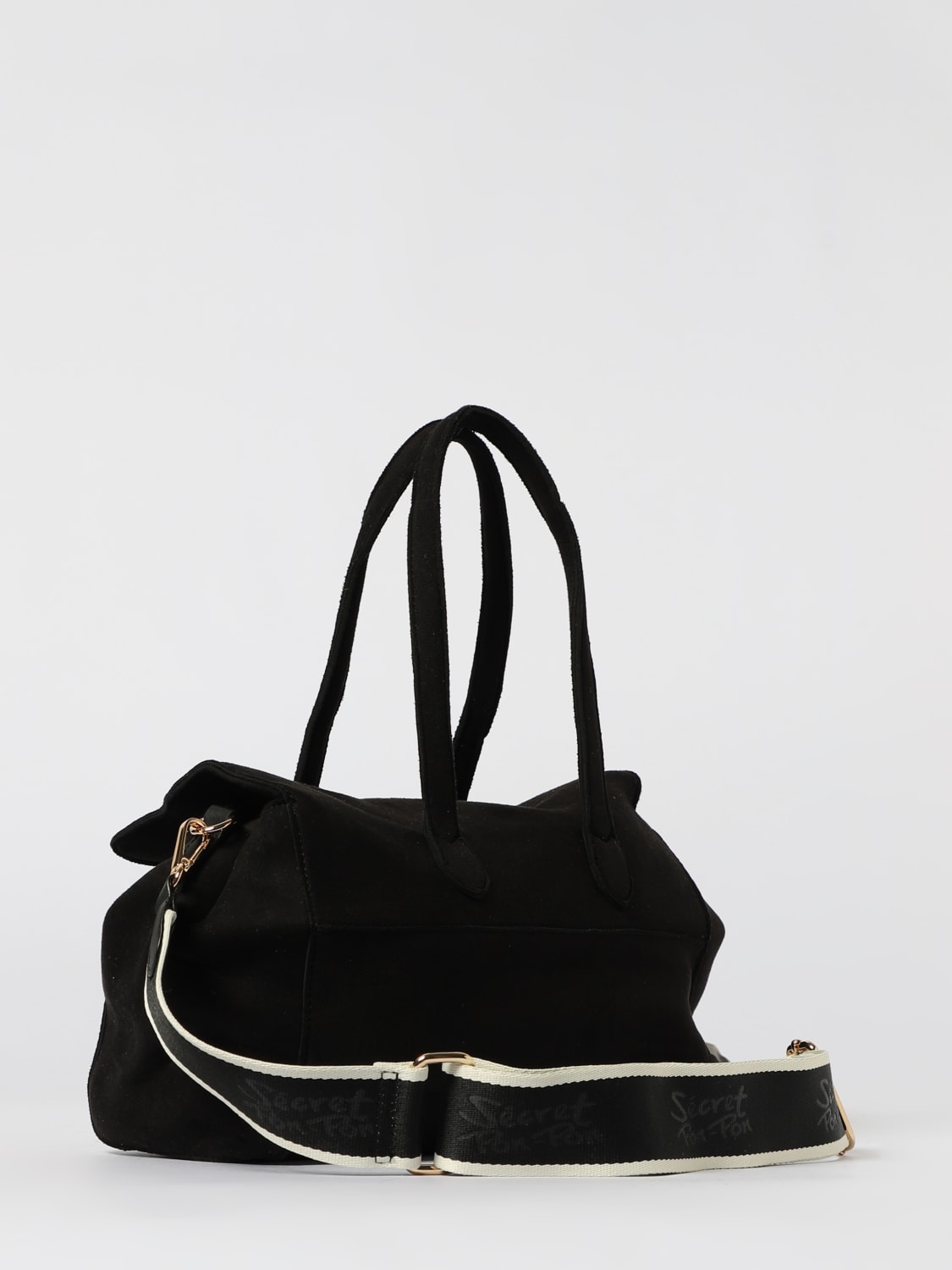 SECRET PON-PON SHOULDER BAG: Shoulder bag woman Secret Pon-pon, Black - Img 2