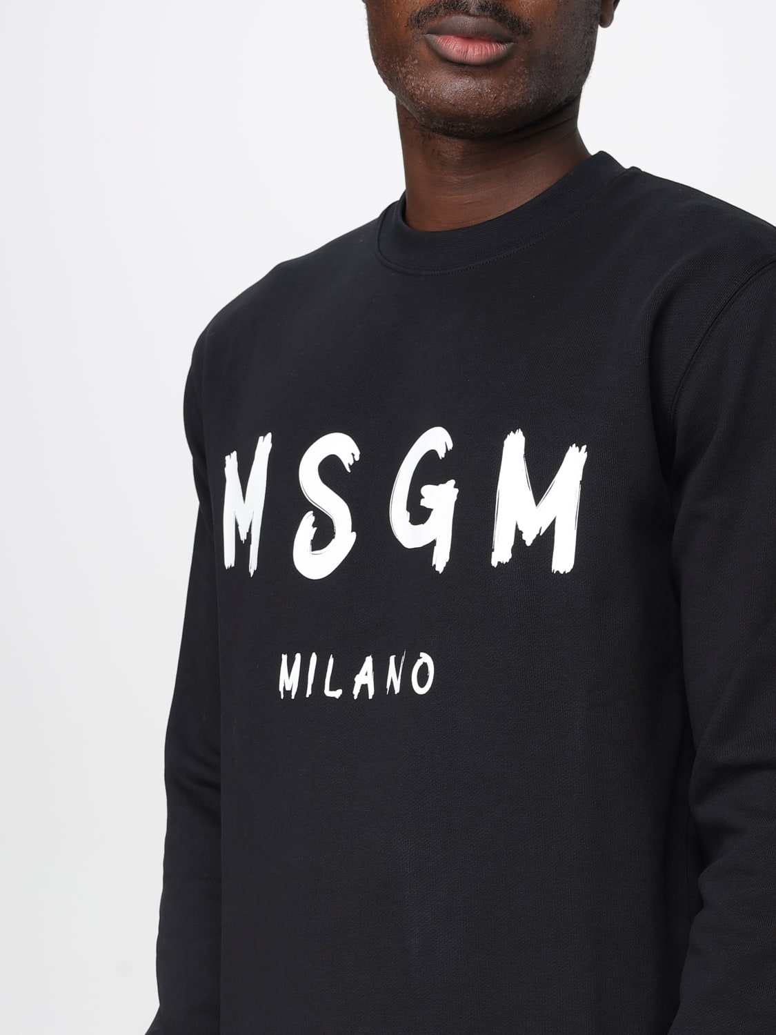 MSGM SWEATSHIRT: Sweatshirt homme MSGM, Noir - Img 3