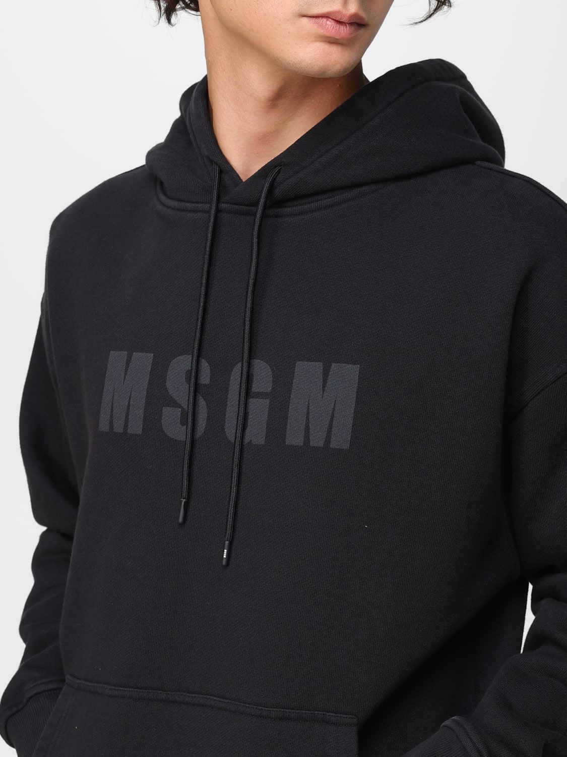 MSGM 스웨트셔츠: 스웨트셔츠 남성 MSGM, 블랙 - Img 3