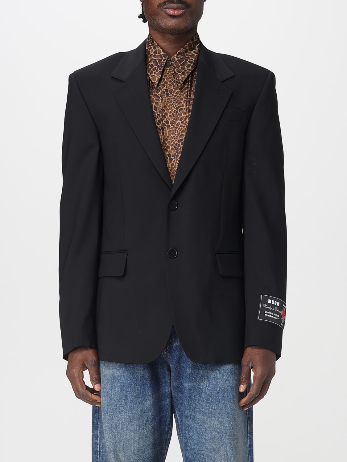 MSGM JACKET: Blazer men MSGM, Black - Img 1