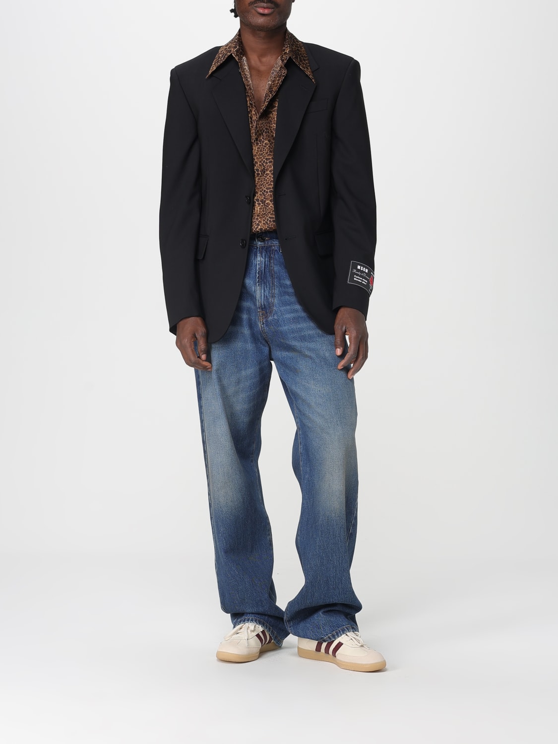 MSGM JACKET: Blazer men MSGM, Black - Img 2