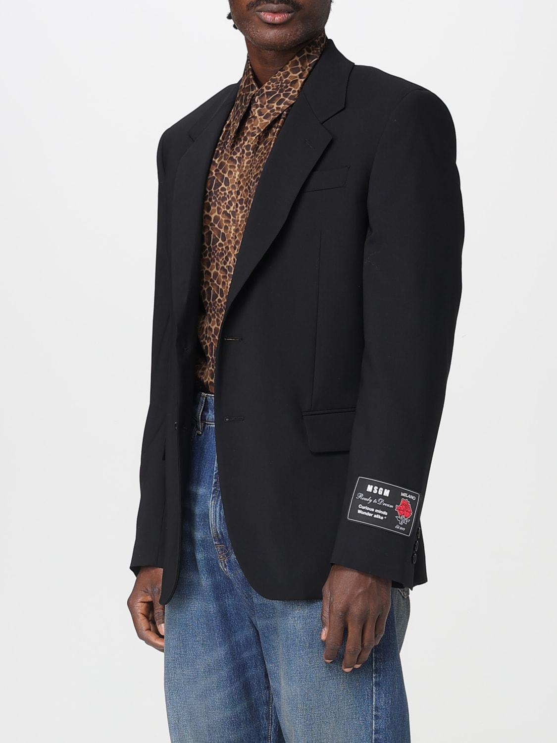 MSGM JACKET: Blazer men MSGM, Black - Img 4