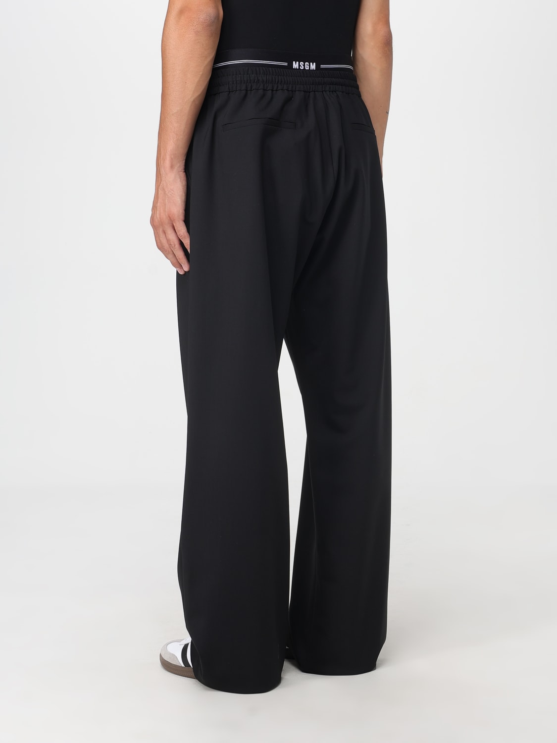 MSGM 裤子: 裤子 男士 MSGM, 黑色 - Img 2