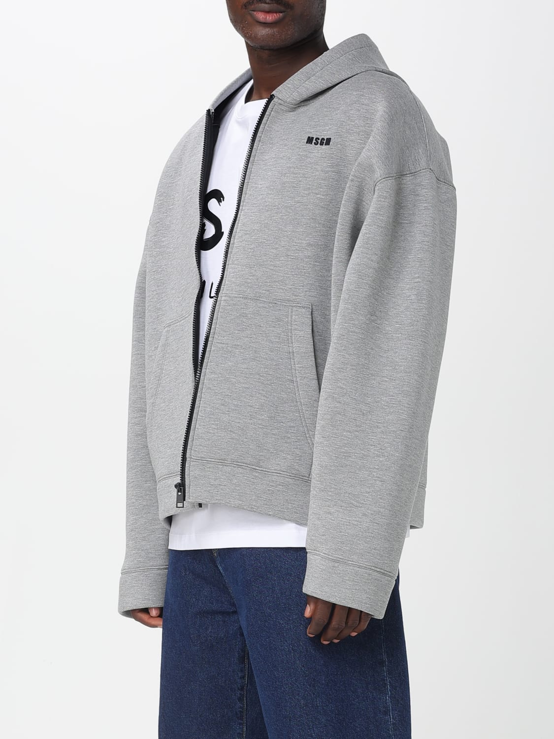 MSGM SWEATSHIRT: Sweatshirt men MSGM, Grey - Img 3