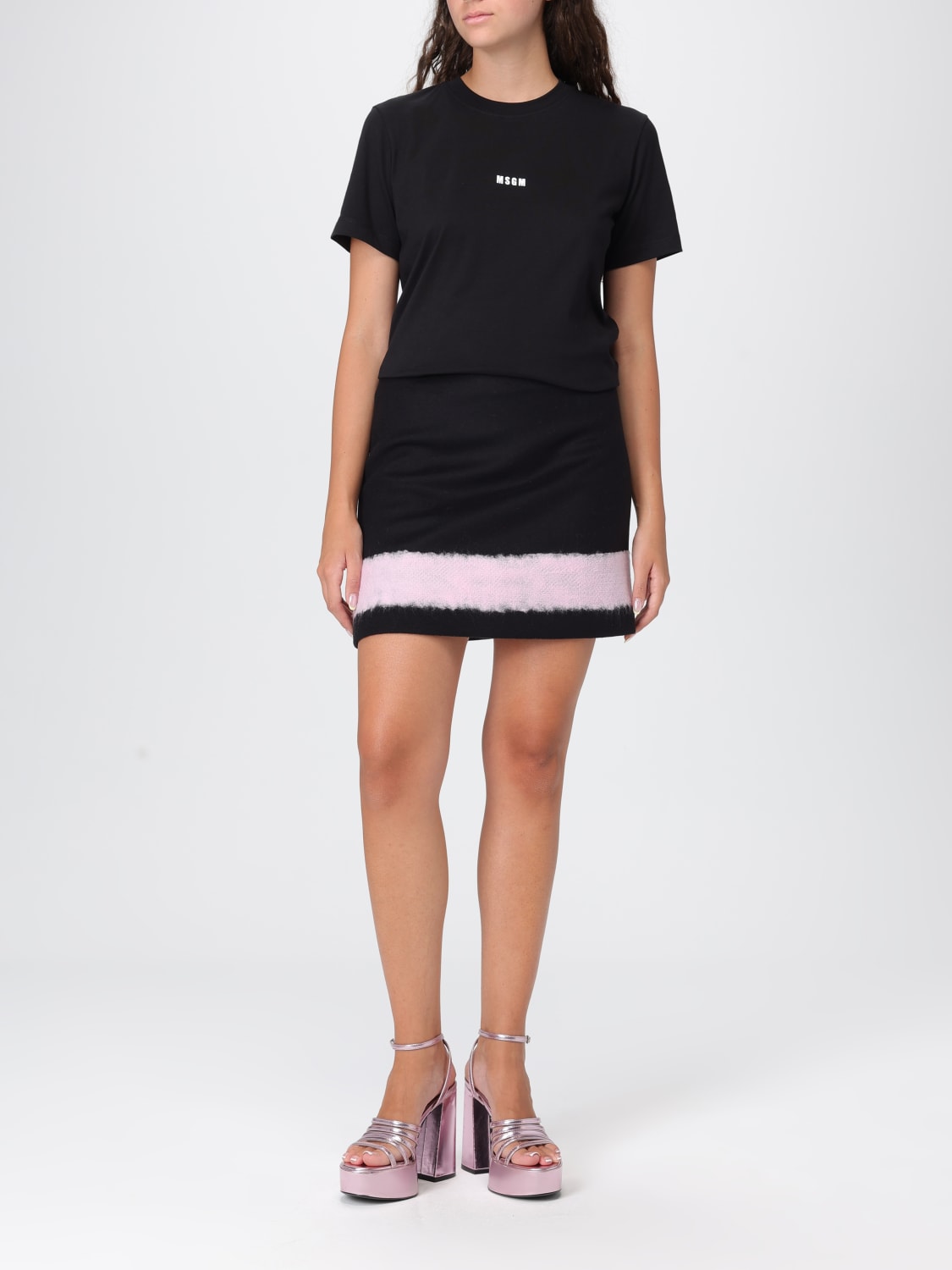 MSGM T-SHIRT: T-shirt woman MSGM, Black - Img 2