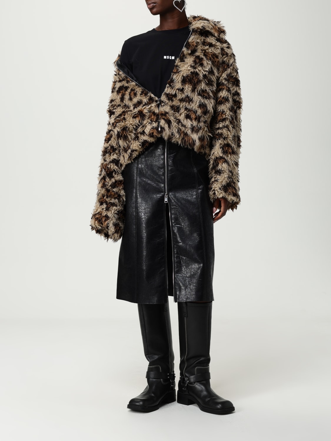 MSGM SKIRT: Skirt woman MSGM, Black - Img 2