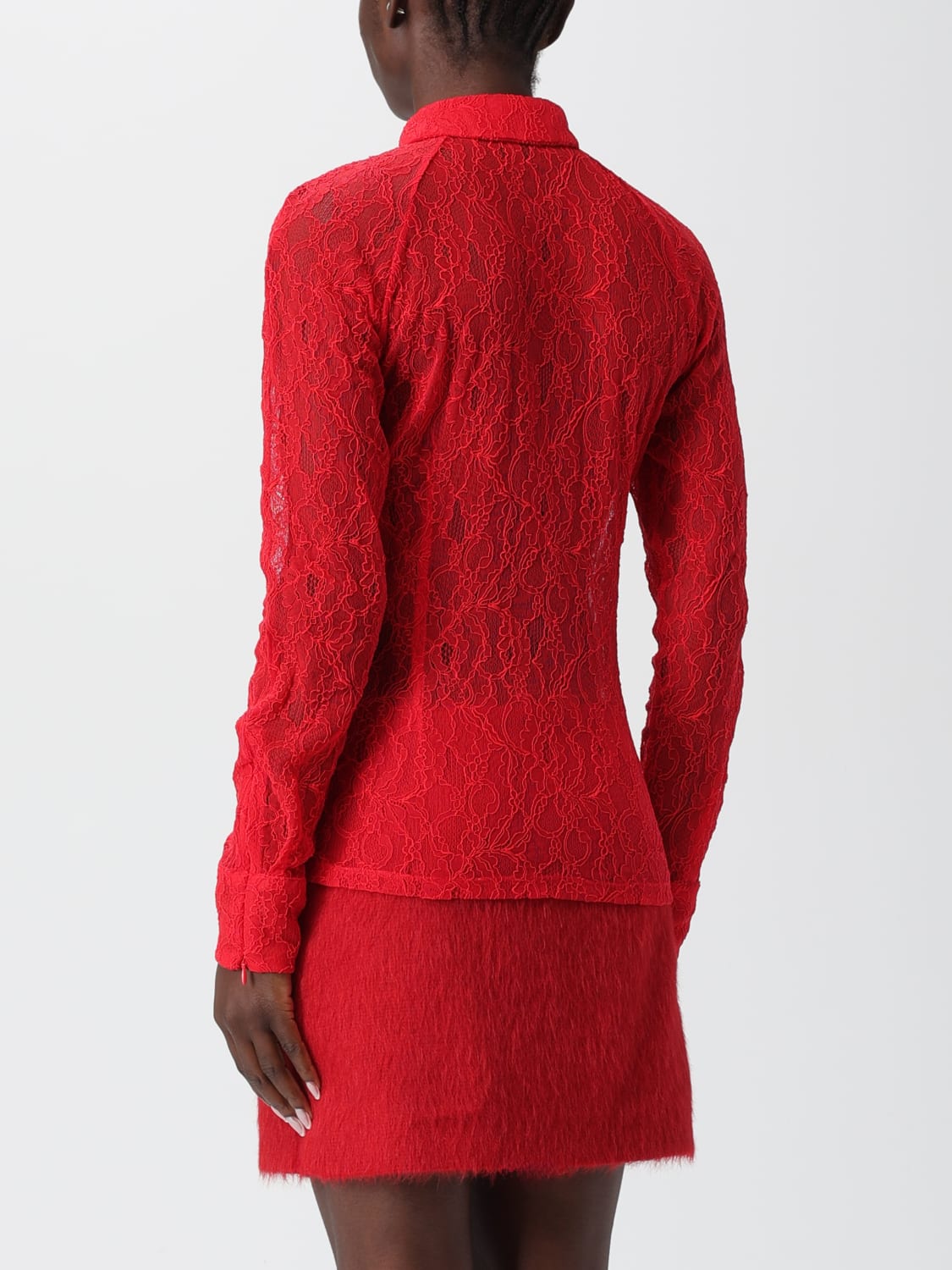 MSGM CAMISA: Camisa mujer MSGM, Rojo - Img 2