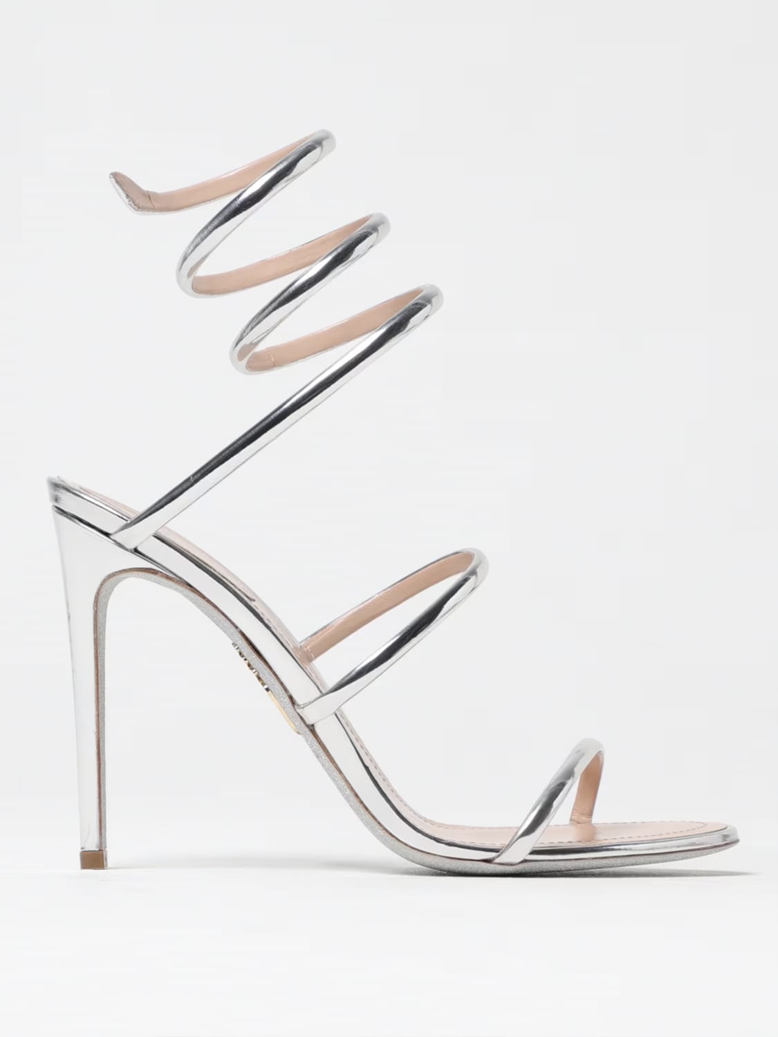 RENE CAOVILLA HEELED SANDAL: Shoes woman Rene Caovilla, Silver - Img 1