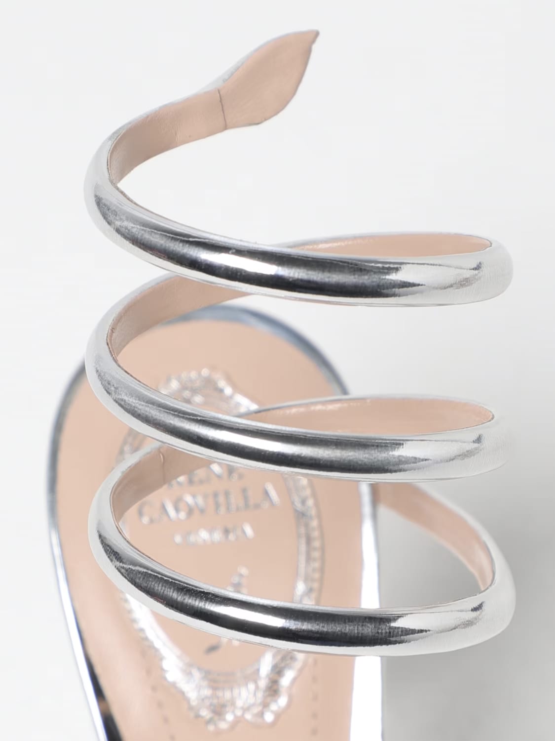 RENE CAOVILLA HEELED SANDAL: Shoes woman Rene Caovilla, Silver - Img 4