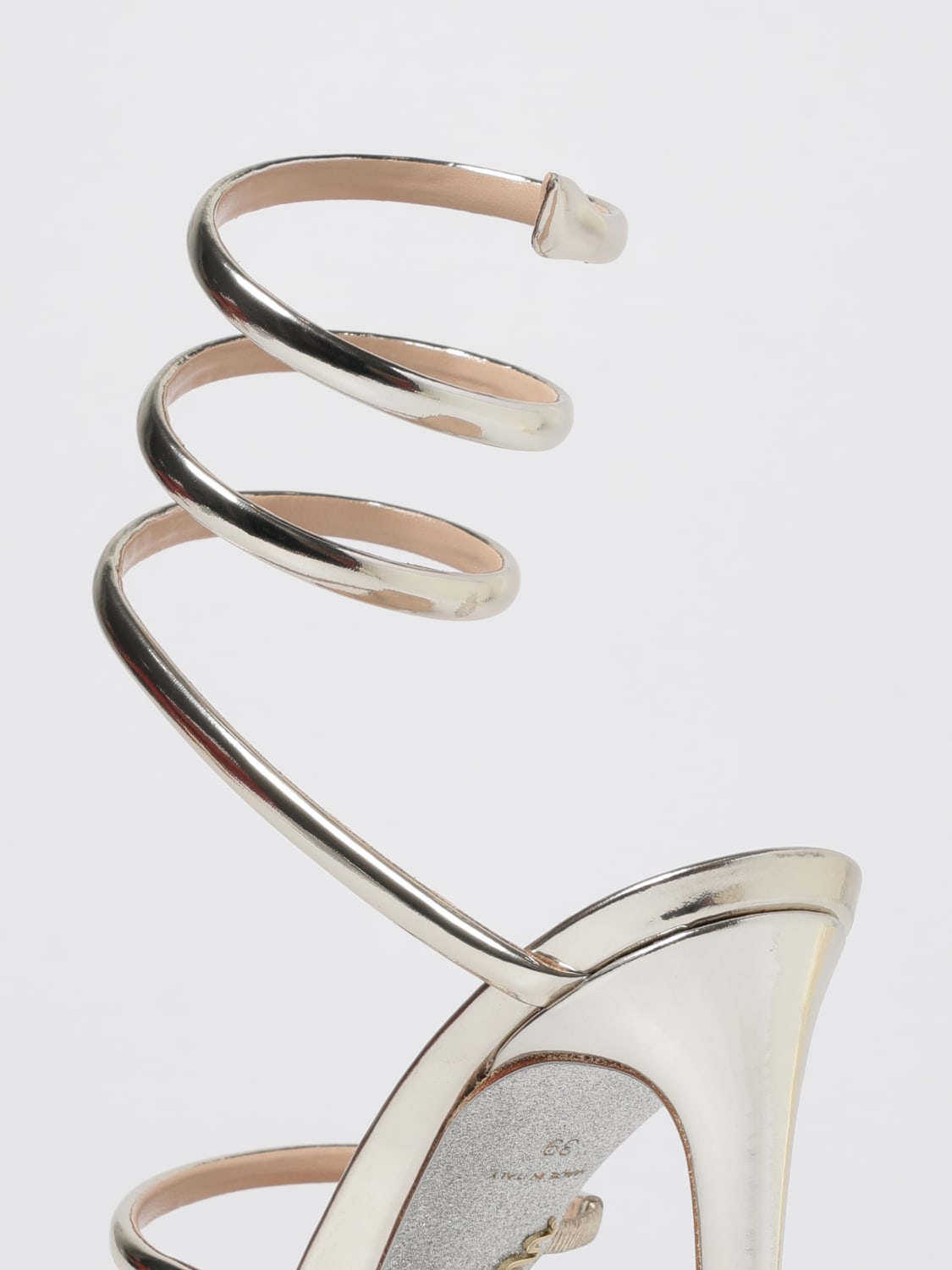 RENE CAOVILLA HEELED SANDALS: Shoes woman Rene Caovilla, Platinum - Img 4