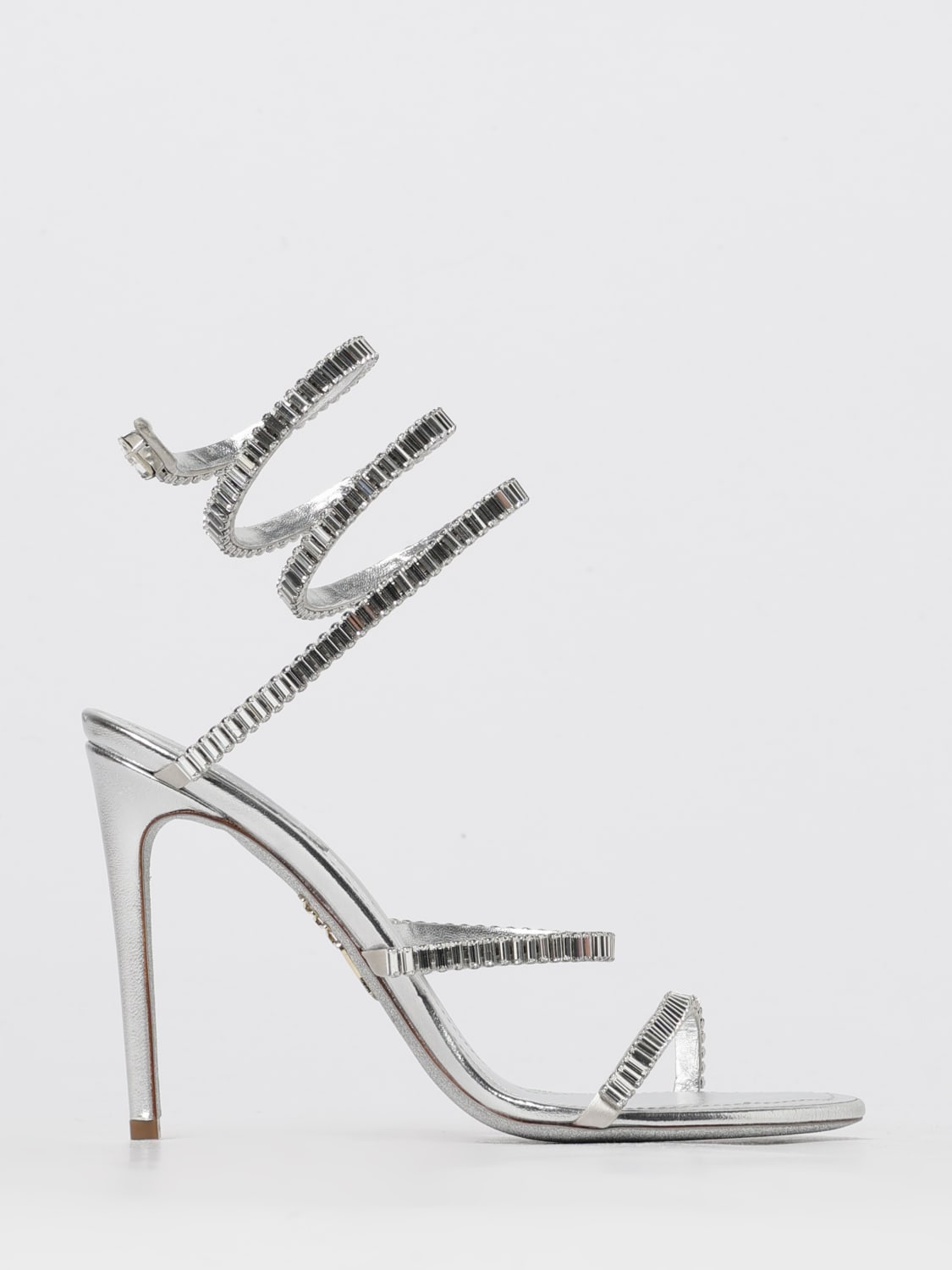 RENE CAOVILLA HEELED SANDAL: Shoes woman Rene Caovilla, Silver - Img 1