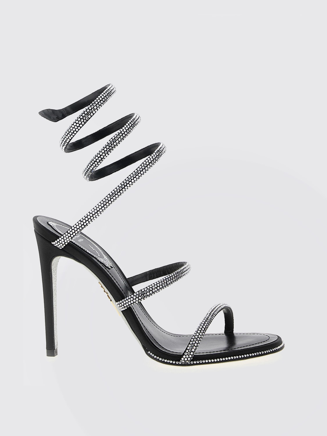 RENE CAOVILLA HEELED SANDAL: Shoes woman Rene Caovilla, Black - Img 1