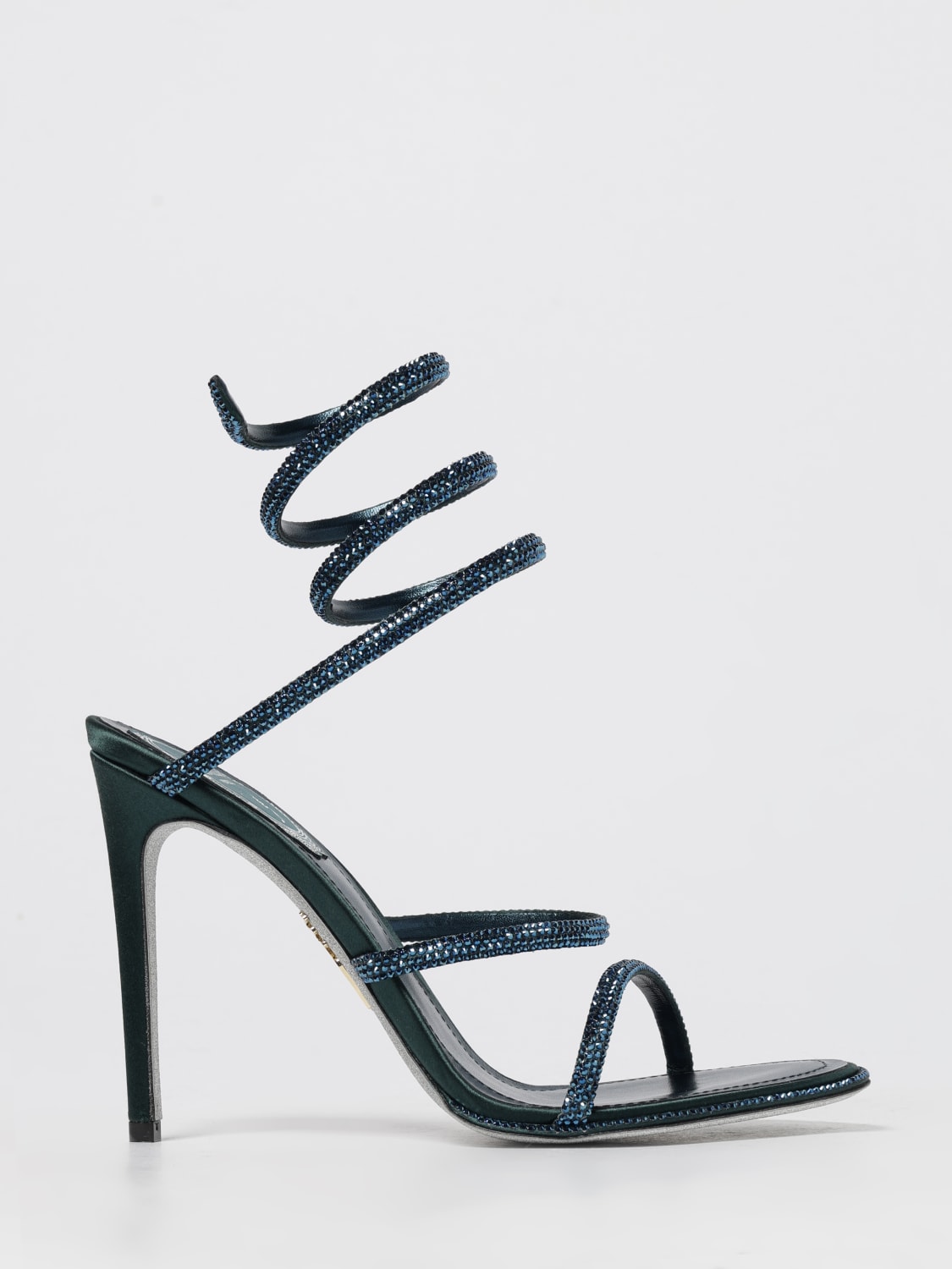 RENE CAOVILLA HEELED SANDAL: Shoes woman Rene Caovilla, Green - Img 1