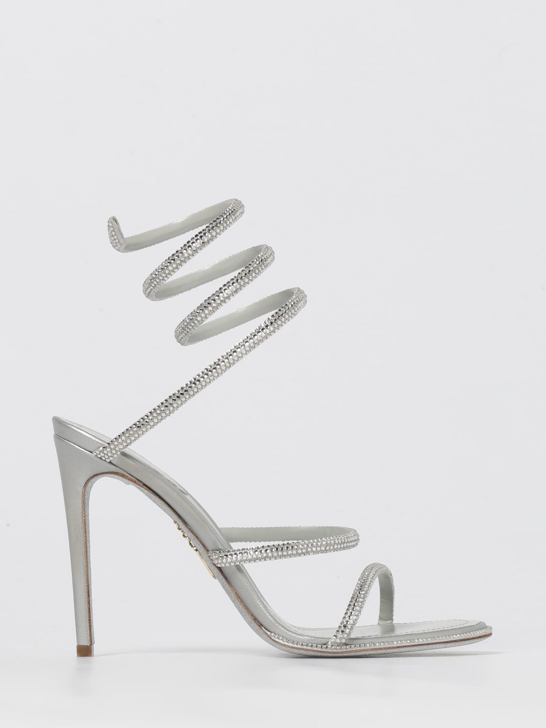 RENE CAOVILLA HEELED SANDAL: Shoes woman Rene Caovilla, Grey - Img 1