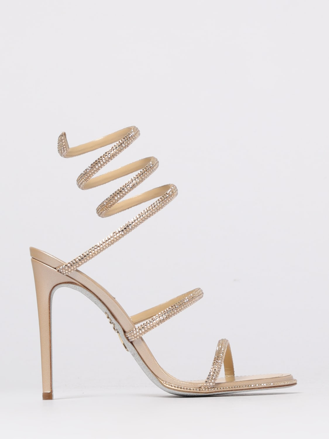 RENE CAOVILLA SANDALIAS DE TACÓN: Zapatos mujer Rene Caovilla, Beige - Img 1