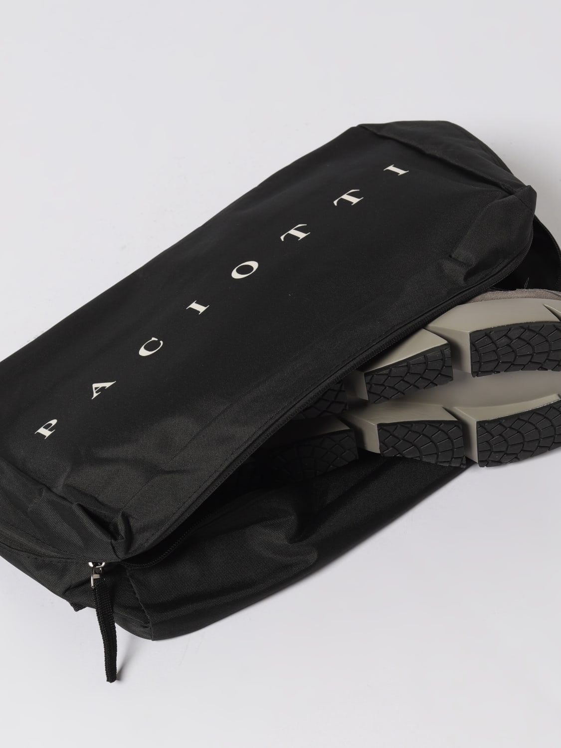 PACIOTTI SNEAKERS: Sneakers Maxi Running Paciotti in camoscio e mesh, Grigio - Img 4