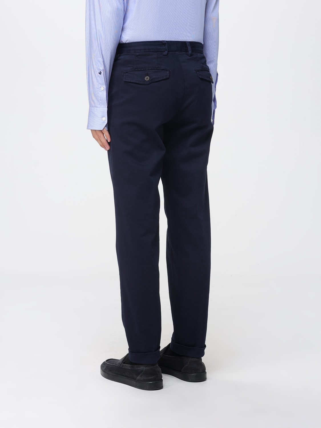 MYTHS PANTALONI: Pantalone Soft carrot regular fondo 17,5 Myths, Blue Navy - Img 2