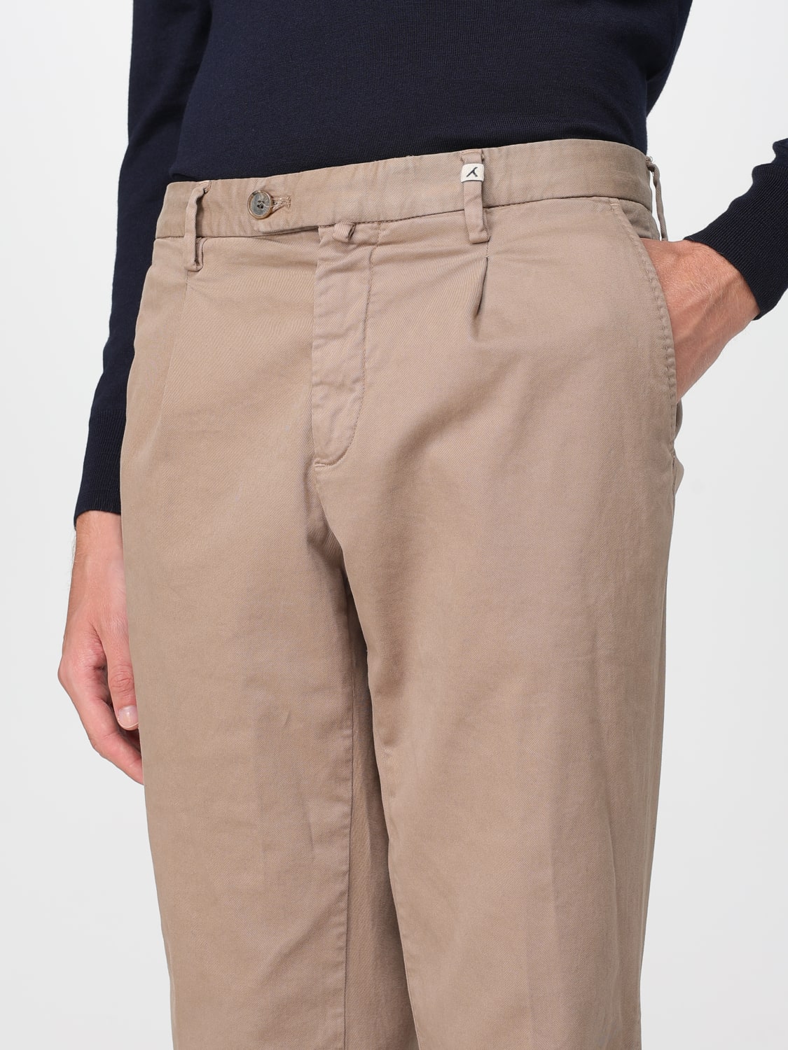 MYTHS PANTALONI: Pantalone Soft carrot regular fondo 17,5 Myths, Tortora - Img 3