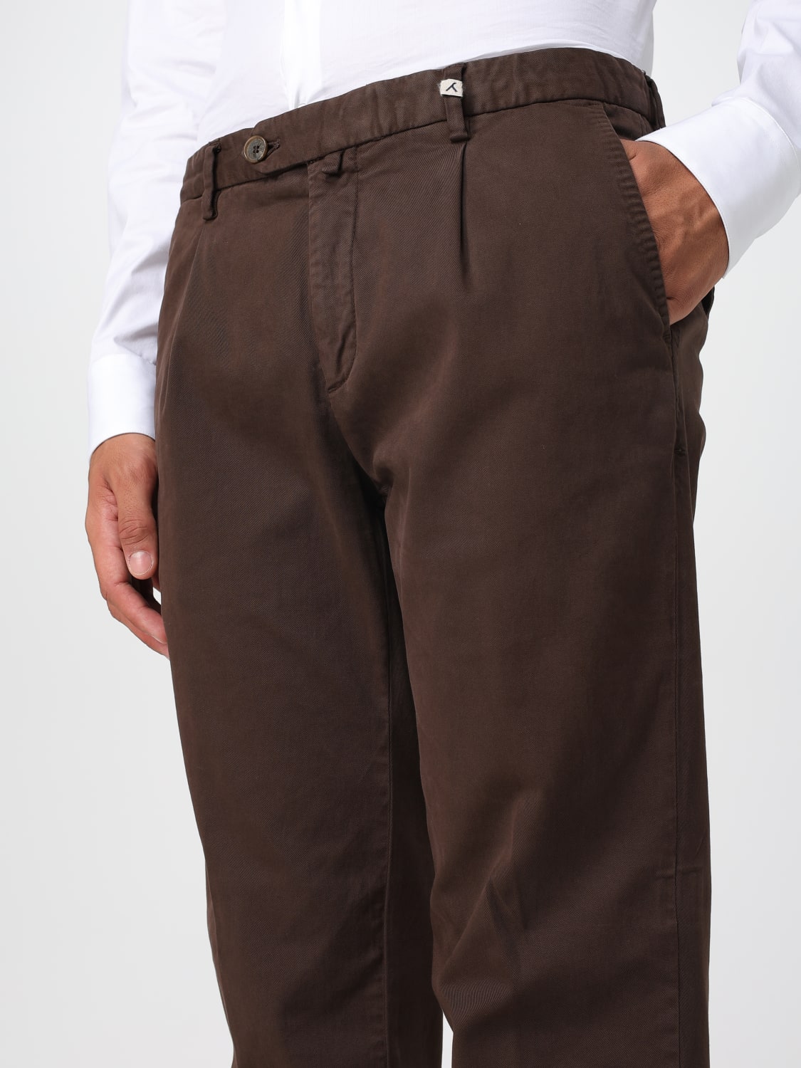 MYTHS PANTALONI: Pantalone Soft carrot regular fondo 17,5 Myths, Moro - Img 3