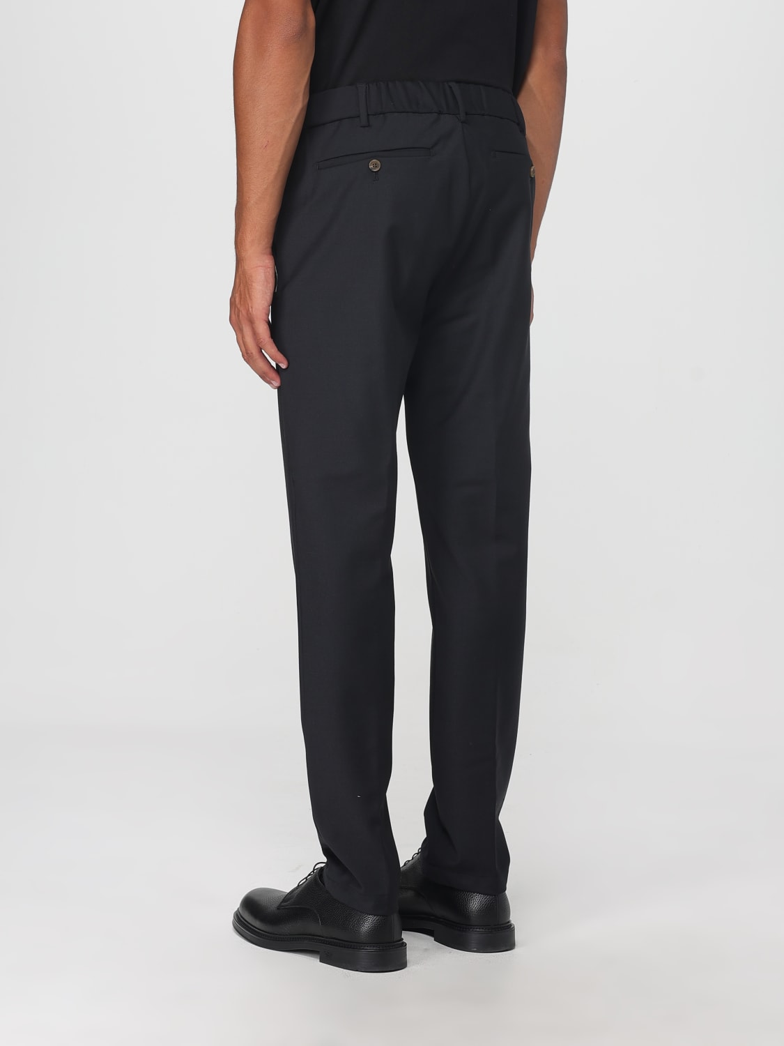 MYTHS PANTALONI: Pantalone Myths in misto lana , Nero - Img 2