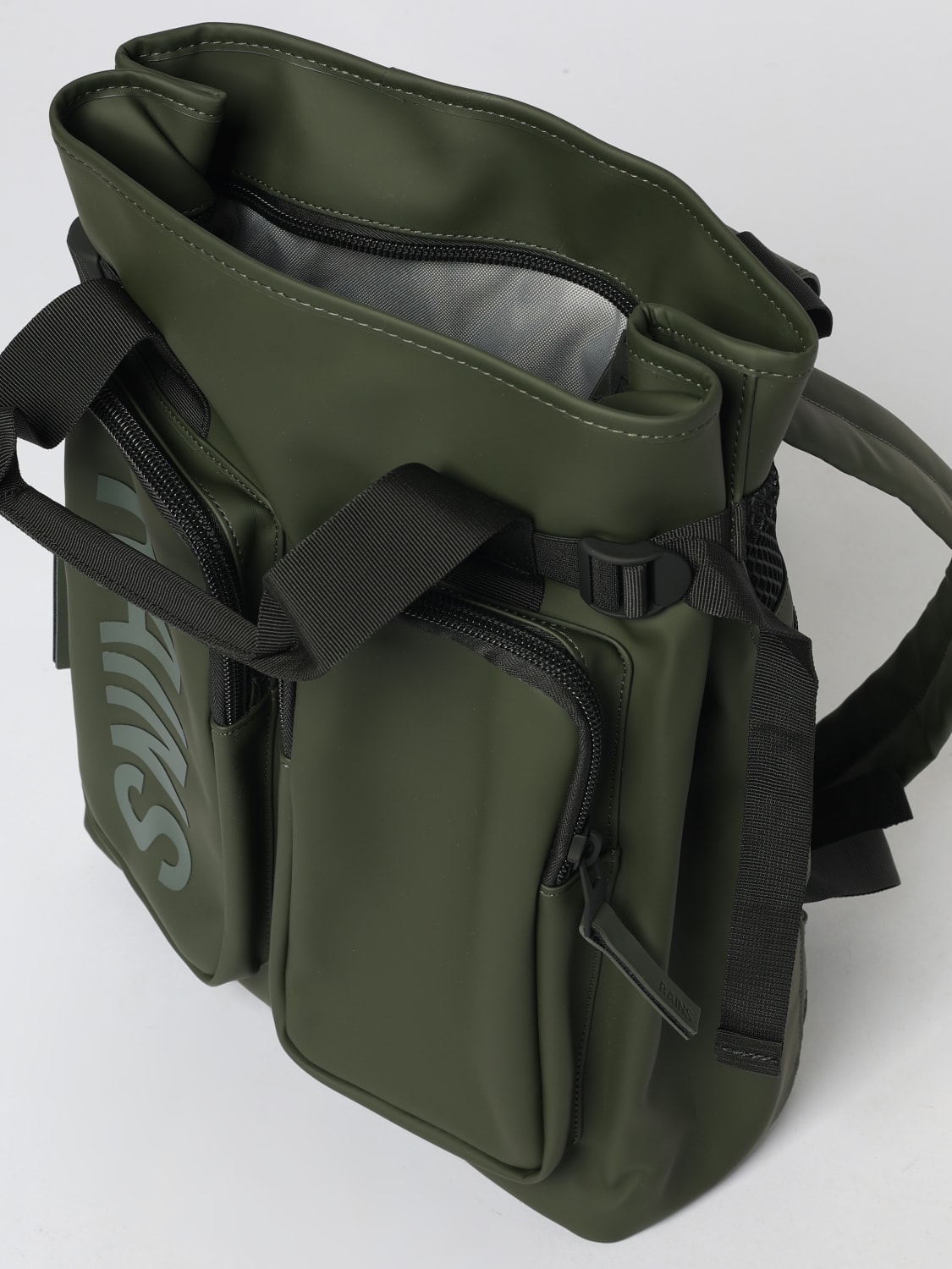 RAINS BACKPACK: Bags men Rains, Green - Img 4