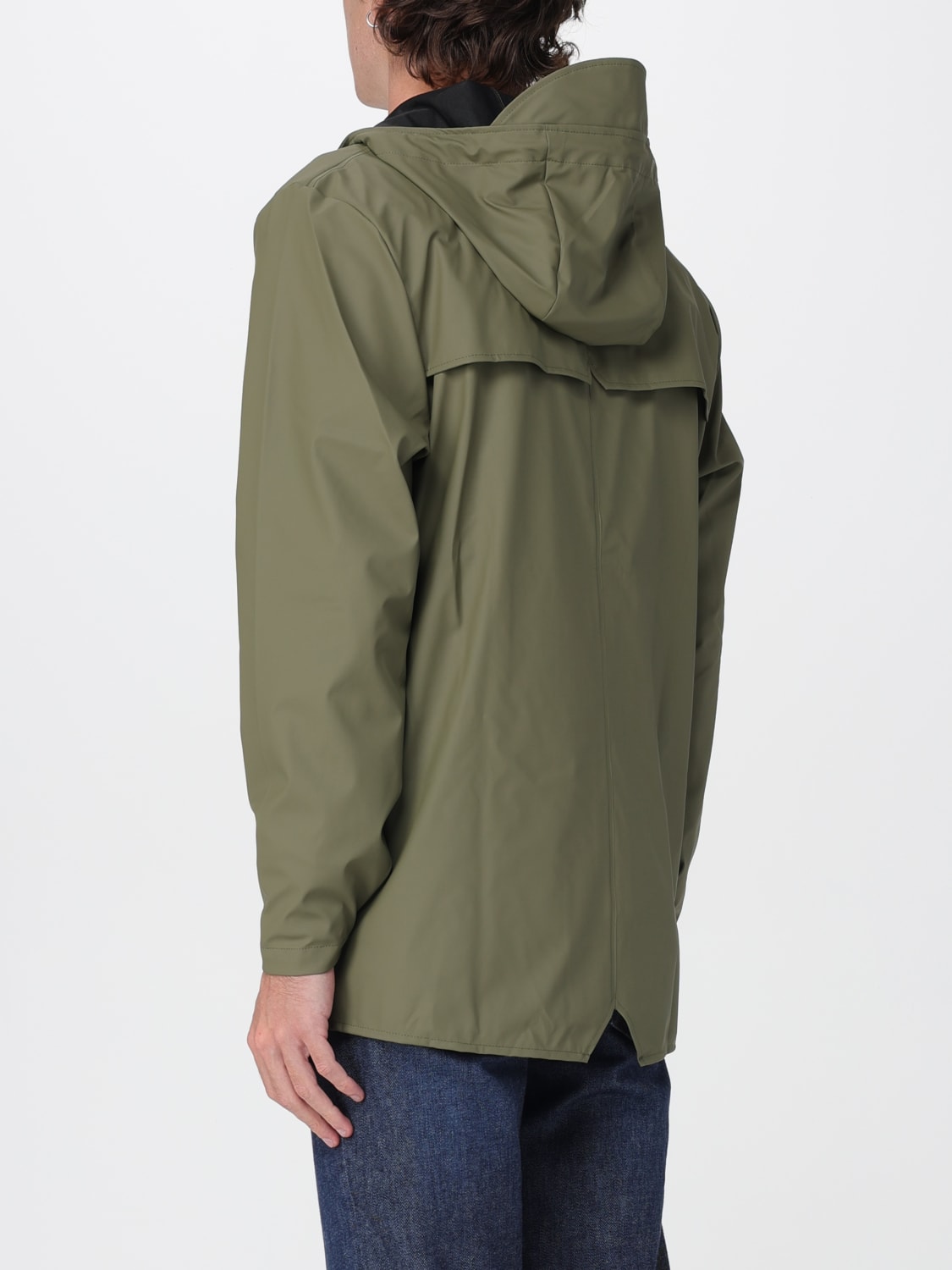 RAINS GIACCA: Giubbotto Rains in nylon con cappuccio , Militare - Img 2