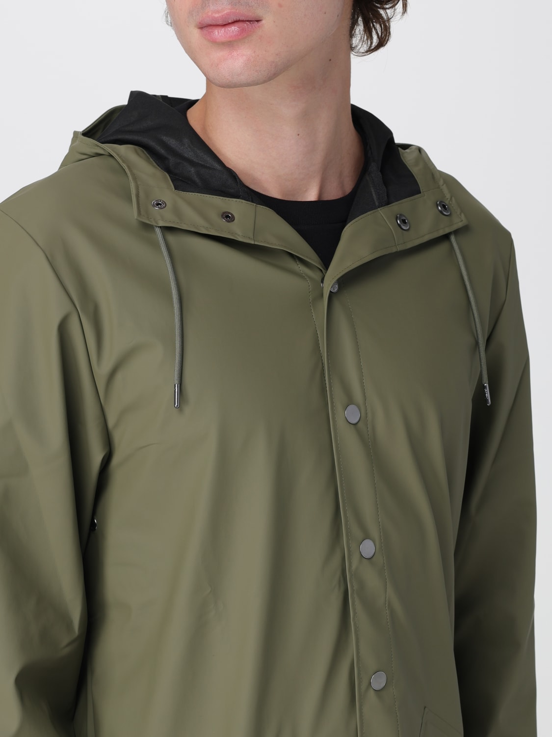 RAINS GIACCA: Giubbotto Rains in nylon con cappuccio , Militare - Img 4