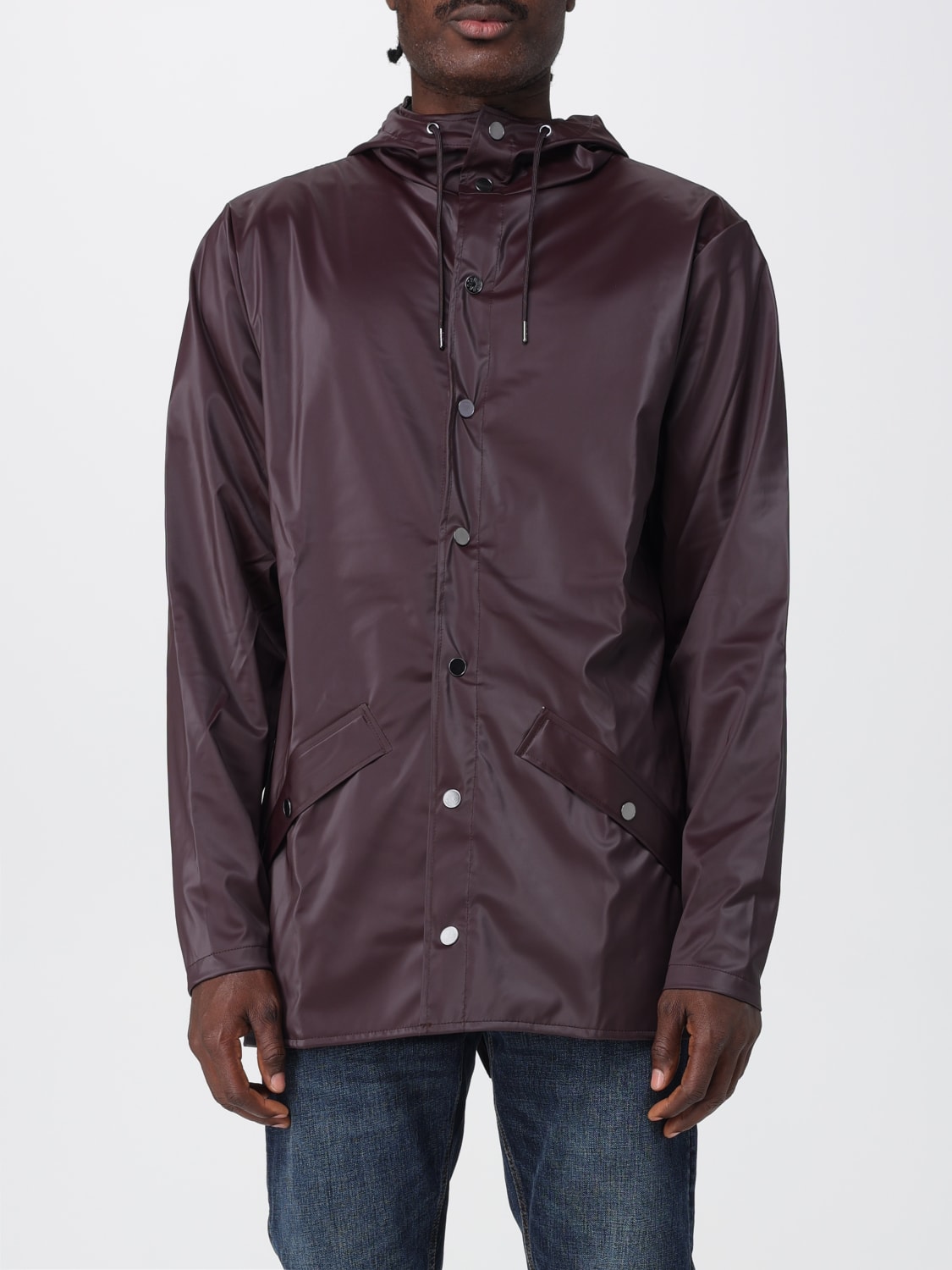 RAINS JACKET: Jacket men Rains, Red Purple - Img 1
