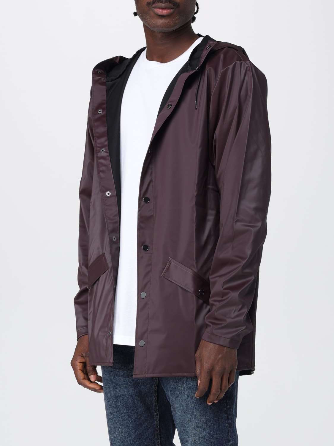 RAINS JACKET: Jacket men Rains, Red Purple - Img 3