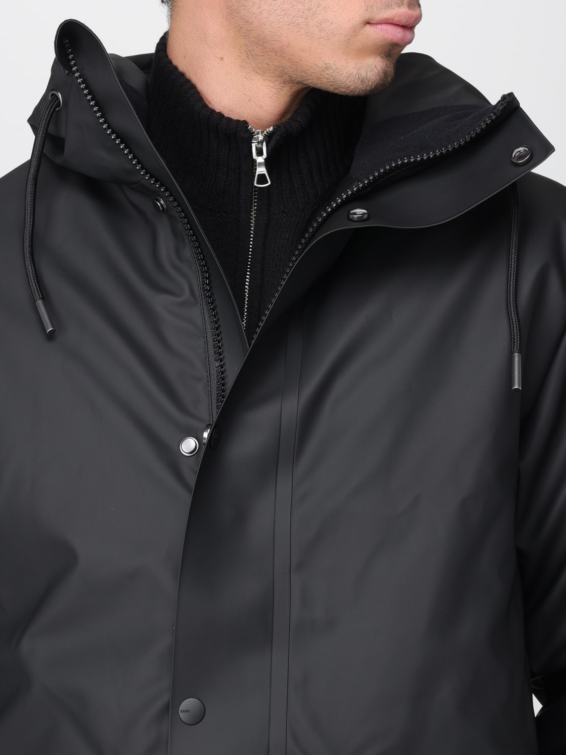 RAINS CHAQUETA: Chaqueta hombre Rains, Negro - Img 4