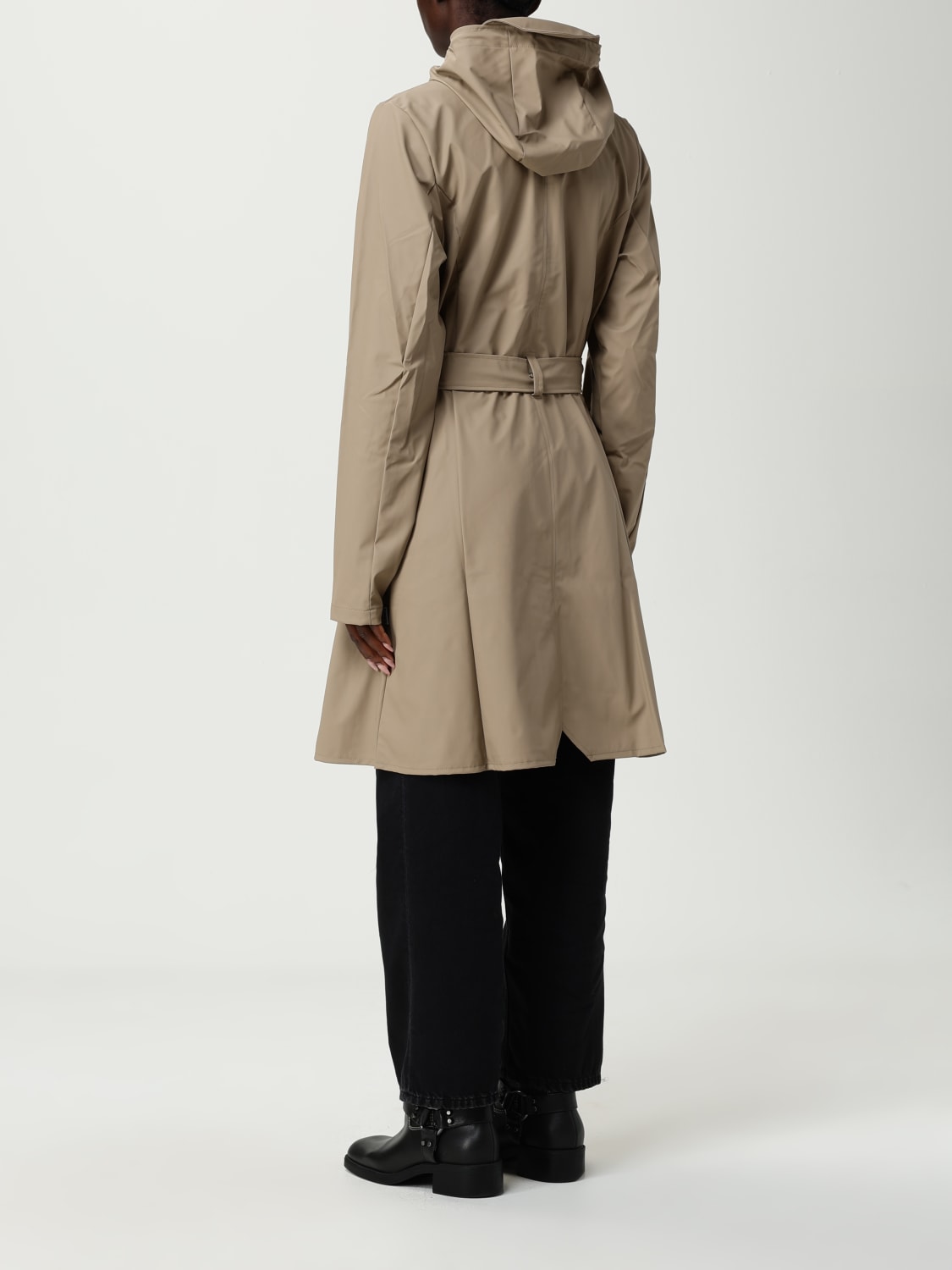 RAINS CHAQUETA: Abrigo mujer Rains, Beige - Img 2